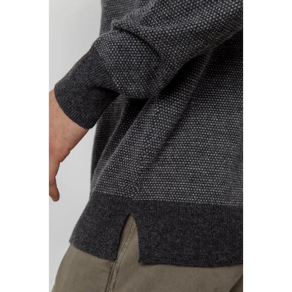 Rails Rune Pullover Sweater Mens Charcoal Ice Medium Wool Blend Casual Office - Picture 3 of 11